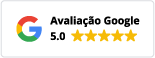 Avaliação Google 5.0 com estrelas